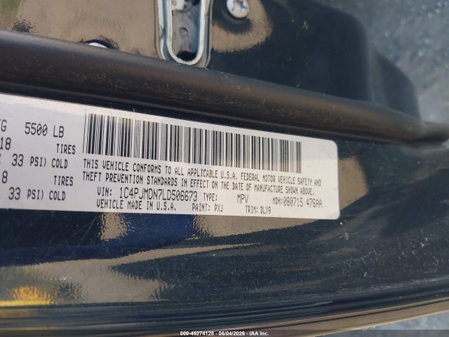 Jeep Cherokee Limited 4x4 2020 1C4PJMDN7LD506673 Image 9