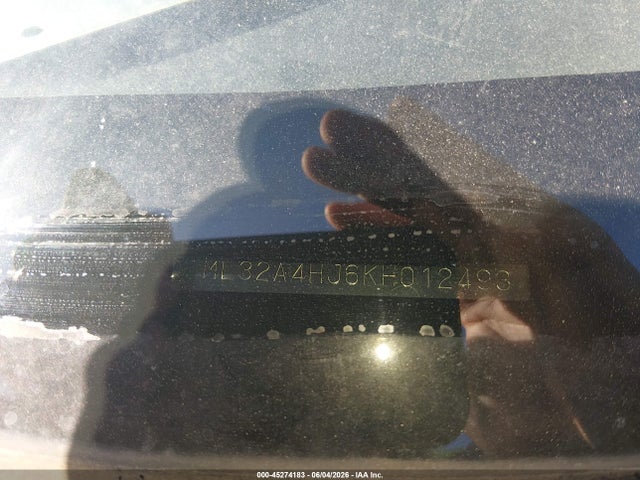 2019 Mitsubishi Mirage Se მანქანა იყიდება აუქციონზე, vin: ML32A4HJ6KH012493, აუქციონის ნომერი: 45274183