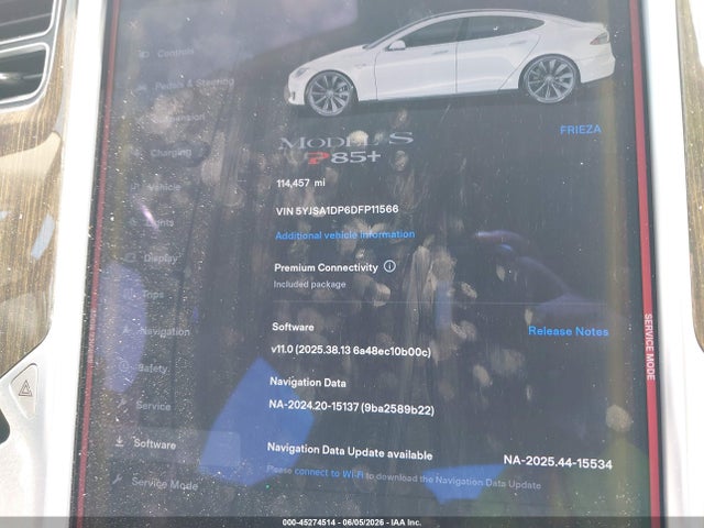Aukcja sprzedaży 2013 Tesla Model S Performance, vin: 5YJSA1DP6DFP11566, numer aukcji: 45274514