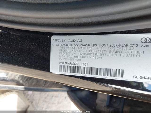 Продажа на аукционе авто 2013 Audi A6 2.0t Premium, vin: WAUGFAFC7DN131601, номер лота: 45274562