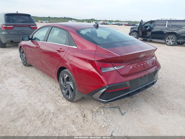 45274683 :رقم المزاد ، KMHLS4DG6SU952255 vin ، 2025 Hyundai Elantra Sel Convenience مزاد بيع