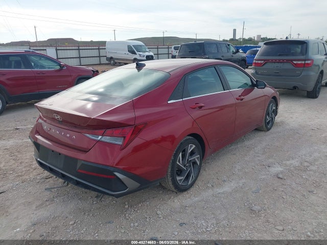 45274683 :رقم المزاد ، KMHLS4DG6SU952255 vin ، 2025 Hyundai Elantra Sel Convenience مزاد بيع