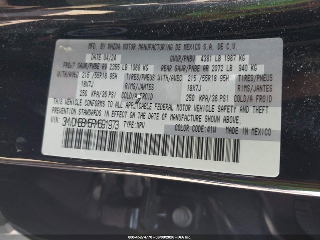 Продажа на аукционе авто 2024 Mazda Cx-30 2.5 S Select Sport, vin: 3MVDMBBM5RM691973, номер лота: 45274770