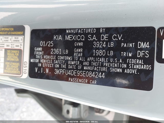 KIA K4 Ex 2025 3KPFU4DE9SE084244 Image 9