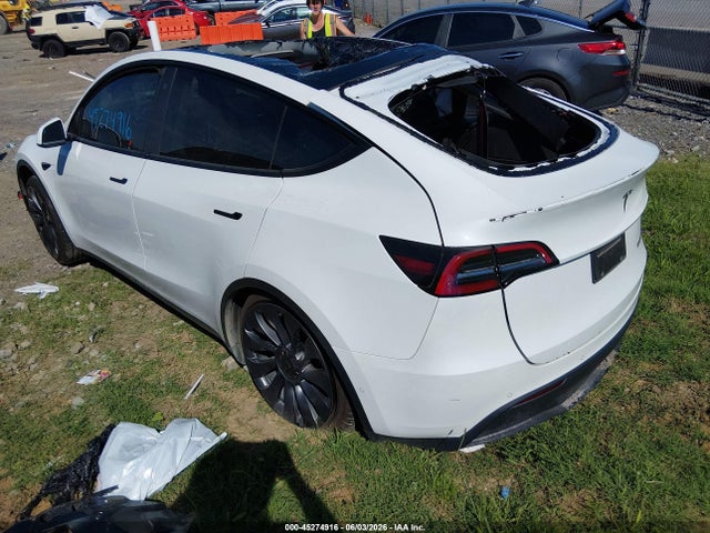 45274916 :رقم المزاد ، 7SAYGDEF0NF524473 vin ، 2022 Tesla Model Y Performance Dual Motor All-wheel Drive مزاد بيع
