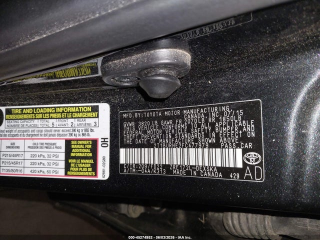 2T1BURHE2FC477979 Toyota Corolla S Plus
