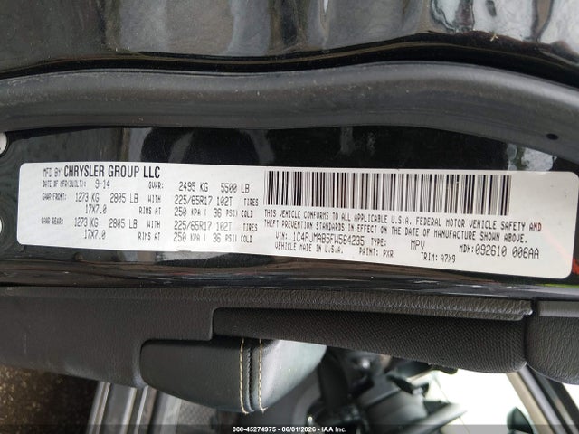 1C4PJMAB5FW564235 Jeep Cherokee Sport