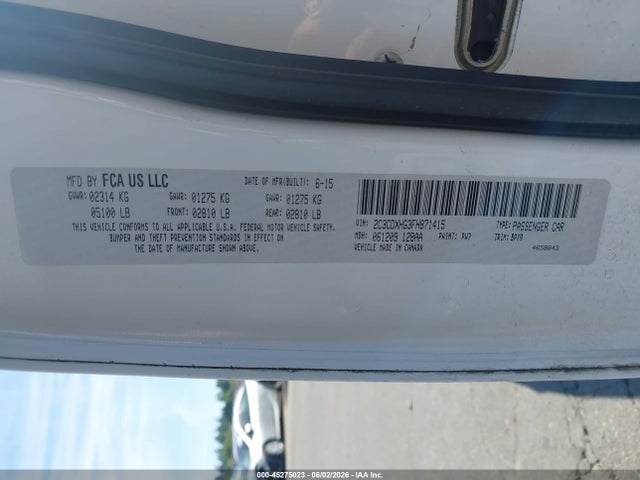 2C3CDXHG3FH871415 Dodge Charger Sxt