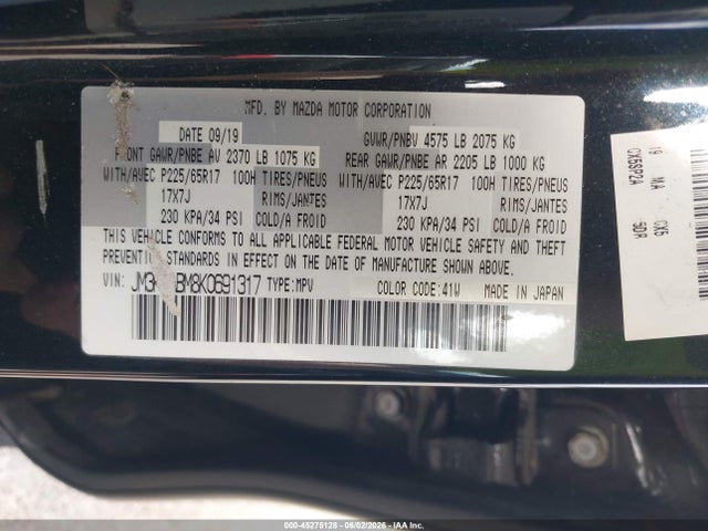 Продажа на аукционе авто 2019 Mazda Cx-5 Sport, vin: JM3KFABM8K0691317, номер лота: 45275128