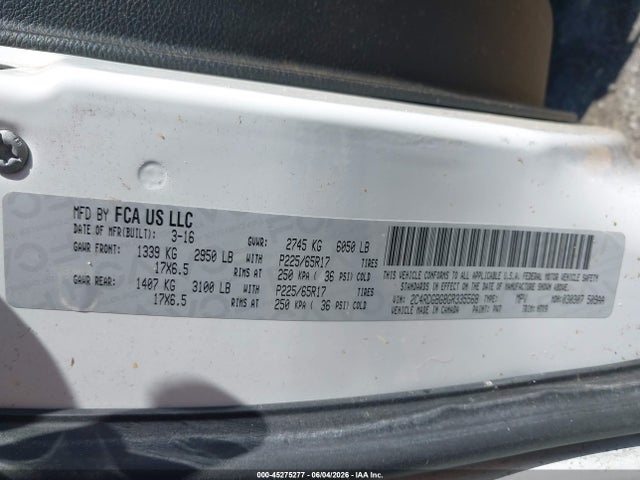 Dodge Grand Caravan Se Plus 2016 2C4RDGBG8GR335568 Image 9