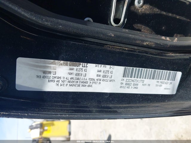 Продажа на аукционе авто 2012 Chrysler 300, vin: 2C3CCAAG7CH117732, номер лота: 45275323