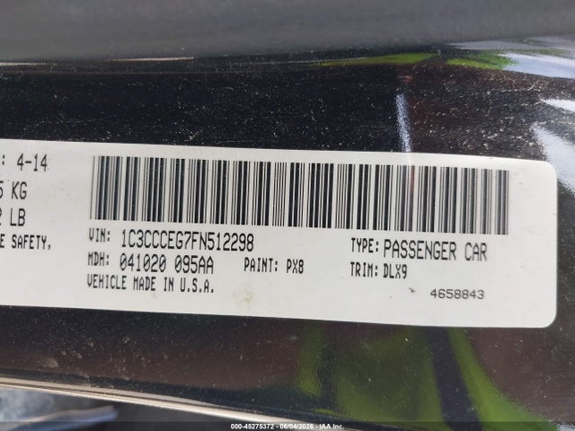 Продаж на аукціоні авто 2015 Chrysler 200 C, vin: 1C3CCCEG7FN512298, номер лоту: 45275372