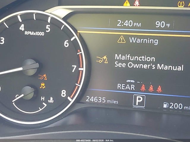 45275459 :رقم المزاد ، 1N4BL4DVXSN397984 vin ، 2025 Nissan Altima Sv Fwd مزاد بيع