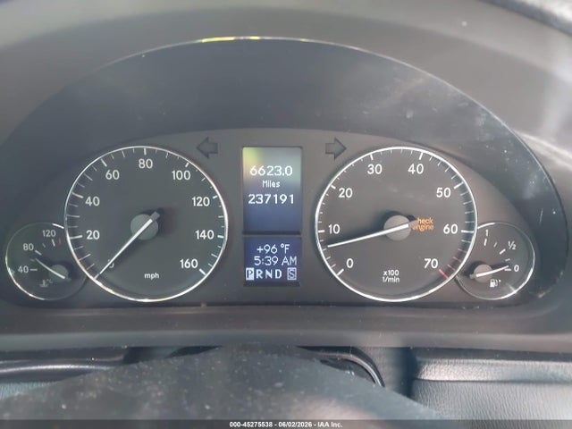 45275538 :رقم المزاد ، WDBRF54H66A839610 vin ، 2006 Mercedes-benz C 280 Luxury مزاد بيع
