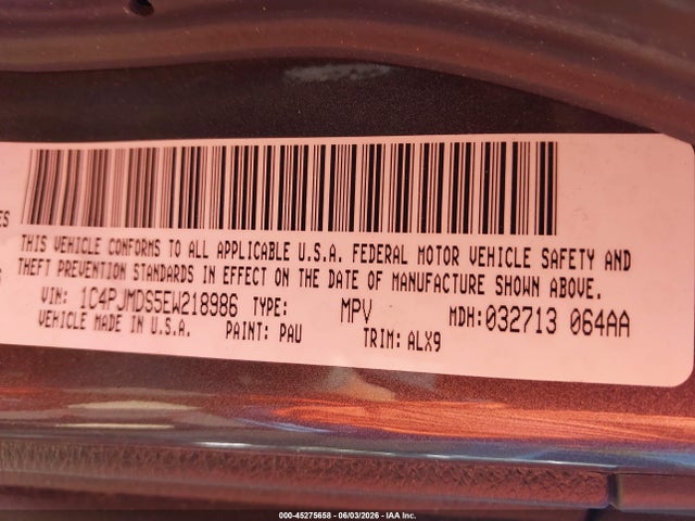 Jeep Cherokee Limited 2014 1C4PJMDS5EW218986 Image 9
