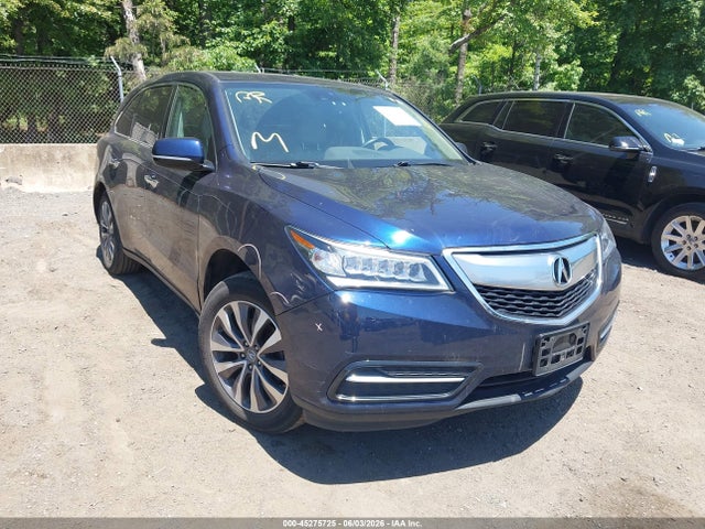 Продаж на аукціоні авто 2015 Acura Mdx Technology Package, vin: 5FRYD4H46FB026018, номер лоту: 45275725