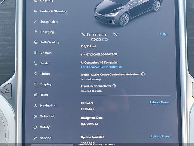 Aukcja sprzedaży 2016 Tesla Model X 60d/70d/75d/90d, vin: 5YJXCAE26GF002935, numer aukcji: 45275726