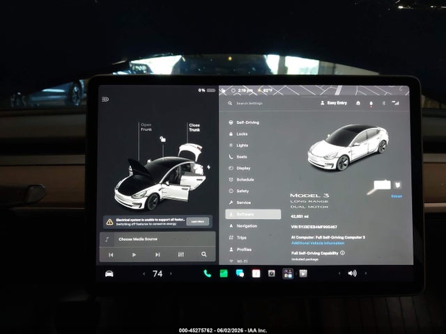 Tesla Model 3 Long Range 2021 5YJ3E1EB4MF995467 Image 7