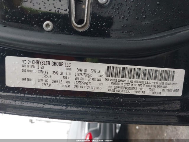 Продаж на аукціоні авто 2010 Dodge Ram 1500 Slt/sport/trx, vin: 1D7RV1GP4AS130263, номер лоту: 45275825
