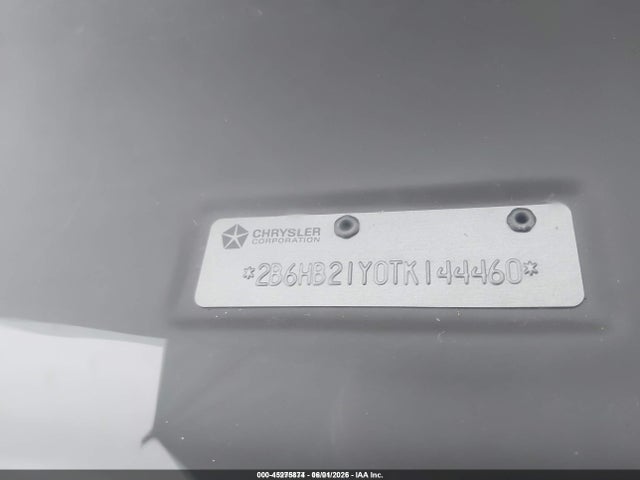 45275874 :رقم المزاد ، 2B6HB21Y0TK144460 vin ، 1996 Dodge Ram Van B2500 مزاد بيع