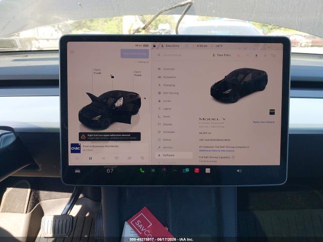 Продажа на аукционе авто 2024 Tesla Model Y Long Range Dual Motor All-wheel Drive, vin: 7SAYGDEE8RA219619, номер лота: 45275917