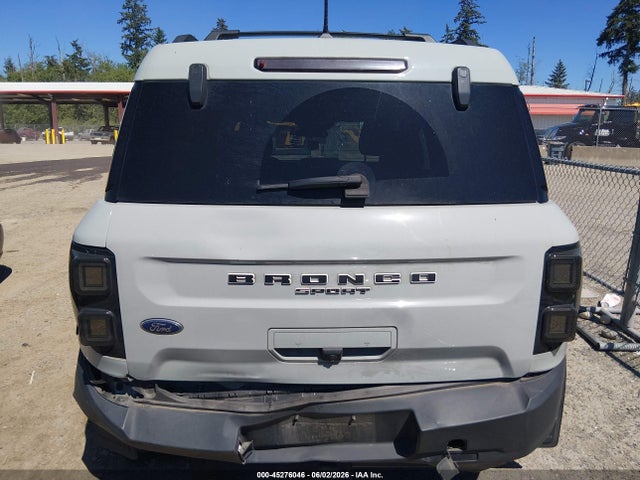 Продаж на аукціоні авто 2022 Ford Bronco Sport Big Bend, vin: 3FMCR9B60NRD36372, номер лоту: 45276046