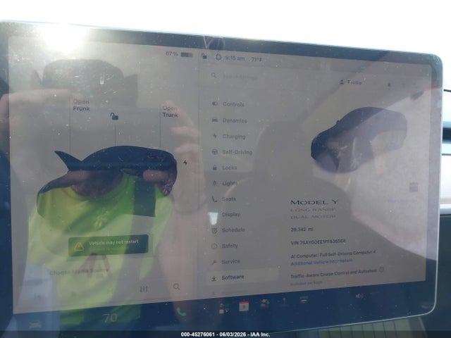 2023 Tesla Model Y Awd/long Range Dual Motor All-wheel Drive მანქანა იყიდება აუქციონზე, vin: 7SAYGDEE1PF836568, აუქციონის ნომერი: 45276061