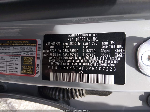 5XYK6CAF5PG107223 KIA Sportage X-line