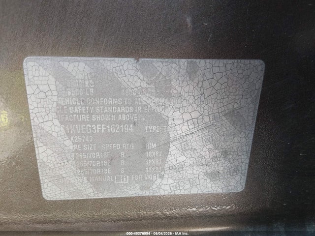 1GC1KVEG3FF162194 Chevrolet Silverado 2500hd Lt