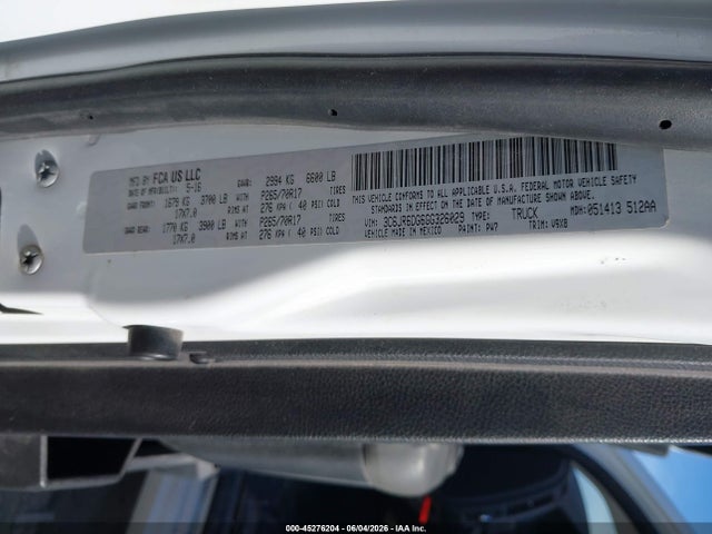Продаж на аукціоні авто 2016 Ram 1500 Tradesman, vin: 3C6JR6DG6GG326029, номер лоту: 45276204