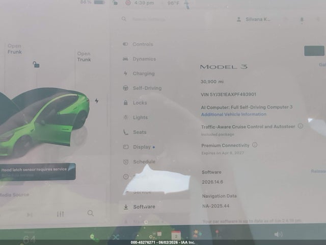 Tesla Model 3 Rear-wheel Drive 2023 5YJ3E1EAXPF493901 Image 7