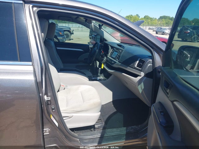 Продажа на аукционе авто 2018 Toyota Highlander Le, vin: 5TDZARFHXJS037335, номер лота: 45276402
