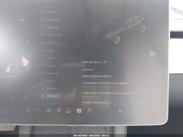 Aukcja sprzedaży 2023 Tesla Model 3 Rear-wheel Drive, vin: 5YJ3E1EA5PF496737, numer aukcji: 45276455