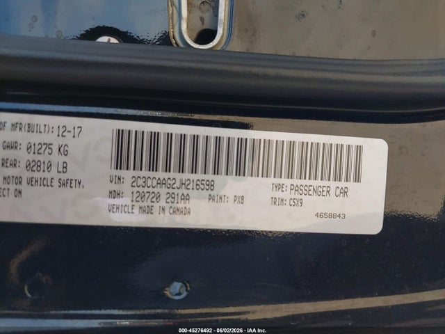 Chrysler 300 Touring 2018 2C3CCAAG2JH216598 Image 9