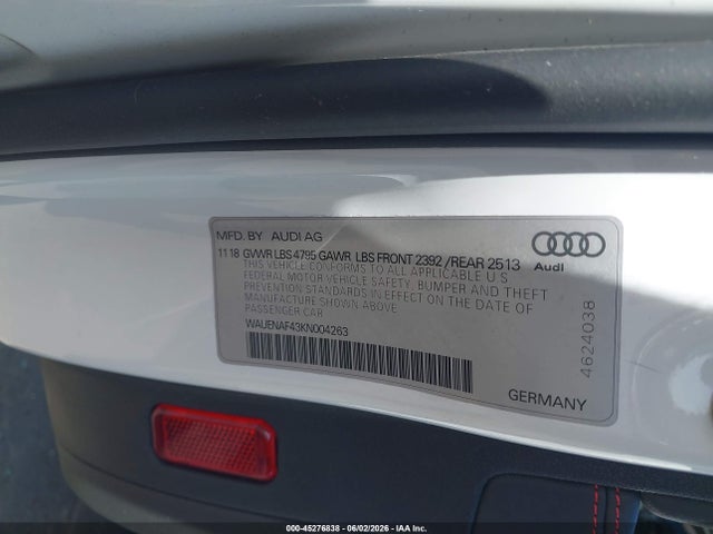 WAUENAF43KN004263 Audi A4 45 Premium