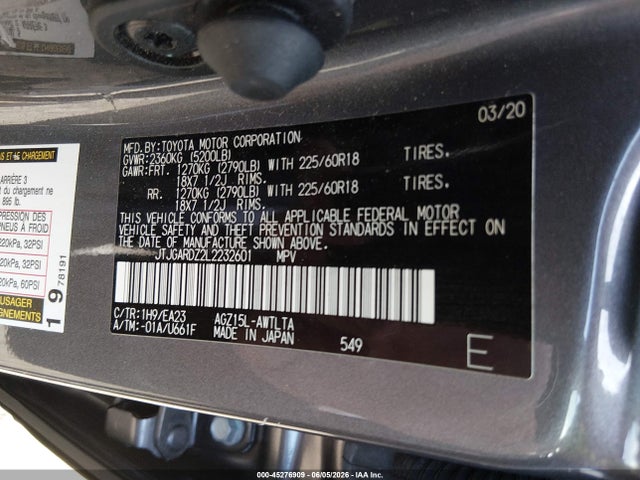 Lexus NX 300 2020 JTJGARDZ2L2232601 Image 9