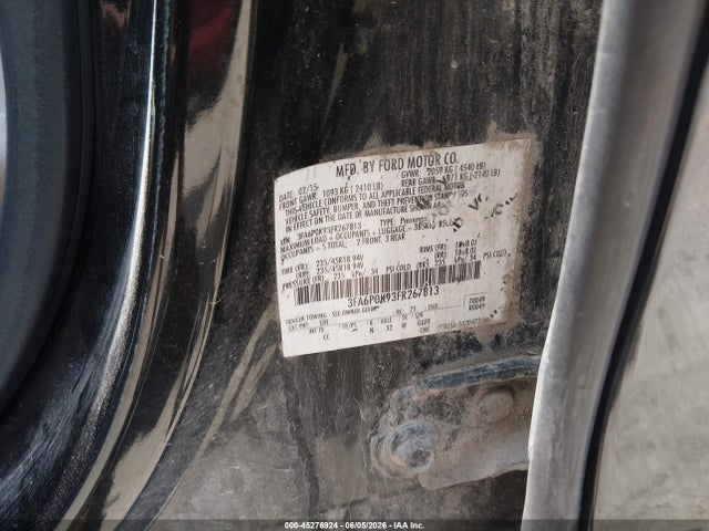 2015 Ford Fusion Titanium მანქანა იყიდება აუქციონზე, vin: 3FA6P0K93FR267813, აუქციონის ნომერი: 45276924