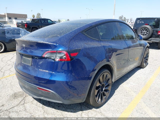 2022 Tesla Model Y Performance Dual Motor All-wheel Drive მანქანა იყიდება აუქციონზე, vin: 7SAYGDEFXNF390202, აუქციონის ნომერი: 45276938