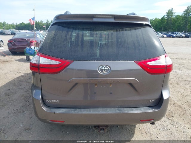 2016 Toyota Sienna Le 8 Passenger მანქანა იყიდება აუქციონზე, vin: 5TDKK3DC1GS709696, აუქციონის ნომერი: 45277113