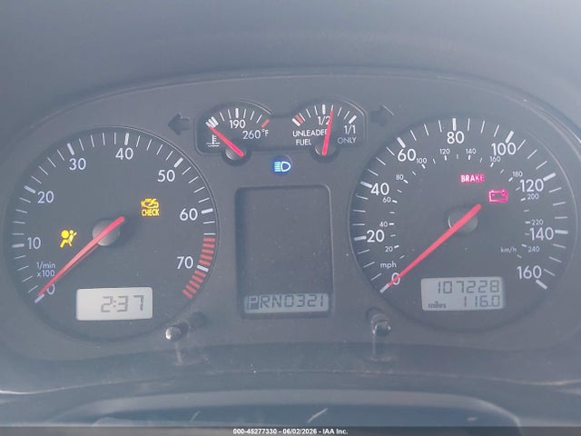 Продаж на аукціоні авто 1999 Volkswagen Jetta Gls, vin: 3VWSC29M6XM075789, номер лоту: 45277330