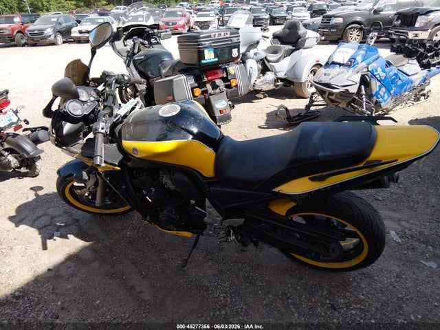 45277356 :رقم المزاد ، JYARN07E73A007581 vin ، 2003 Yamaha Fzs10 مزاد بيع