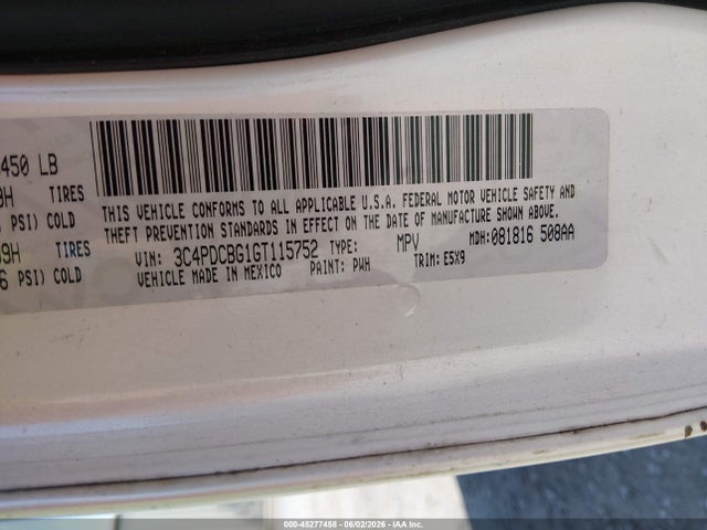 Dodge Journey Sxt 2016 3C4PDCBG1GT115752 Image 9