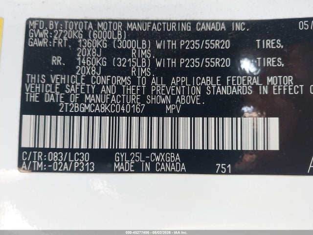 Lexus Rx 450h F Sport 2019 2T2BGMCA8KC040167 Image 9
