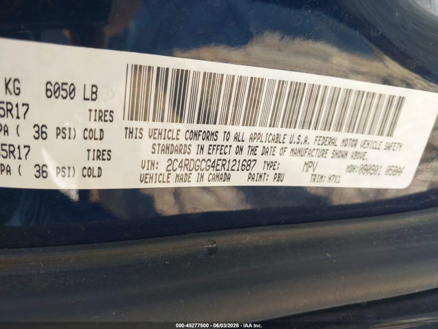 Dodge Grand Caravan Sxt 2014 2C4RDGCG4ER121687 Image 9