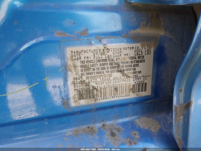 3N1AB8CVXPY241300 Nissan Sentra Sv Xtronic Cvt