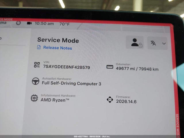 Продаж на аукціоні авто 2022 Tesla Model Y Long Range Dual Motor All-wheel Drive, vin: 7SAYGDEE8NF428579, номер лоту: 45277564
