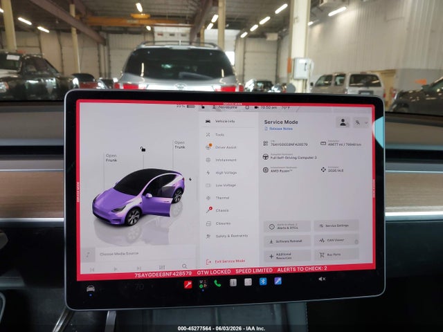 Продаж на аукціоні авто 2022 Tesla Model Y Long Range Dual Motor All-wheel Drive, vin: 7SAYGDEE8NF428579, номер лоту: 45277564
