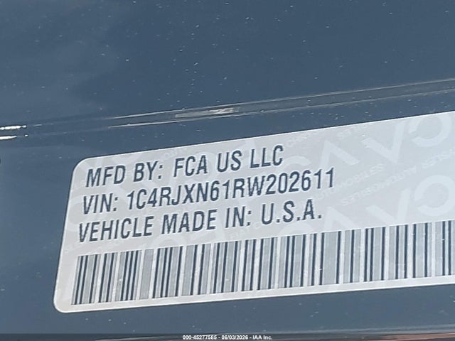 45277585 :رقم المزاد ، 1C4RJXN61RW202611 vin ، 2024 Jeep Wrangler 4xe Sport S 4xe مزاد بيع