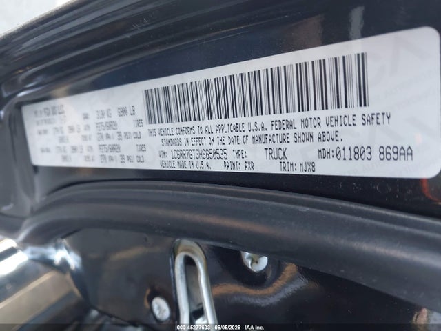 2017 Ram 1500 Big Horn  4x4 6'4 Box მანქანა იყიდება აუქციონზე, vin: 1C6RR7GT3HS650535, აუქციონის ნომერი: 45277603