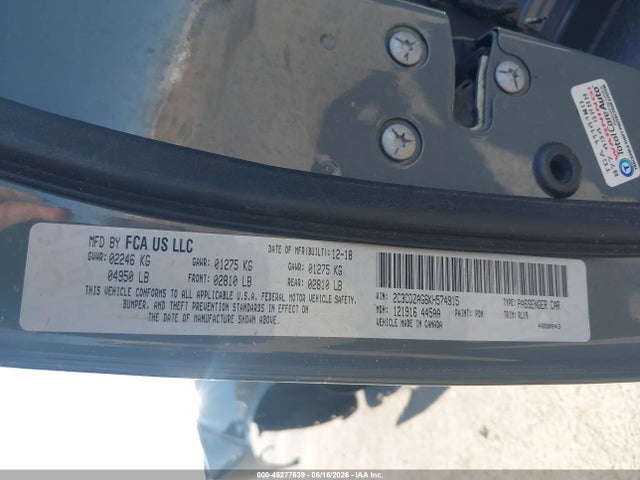 Dodge Challenger Sxt 2019 2C3CDZAG6KH574915 Image 9